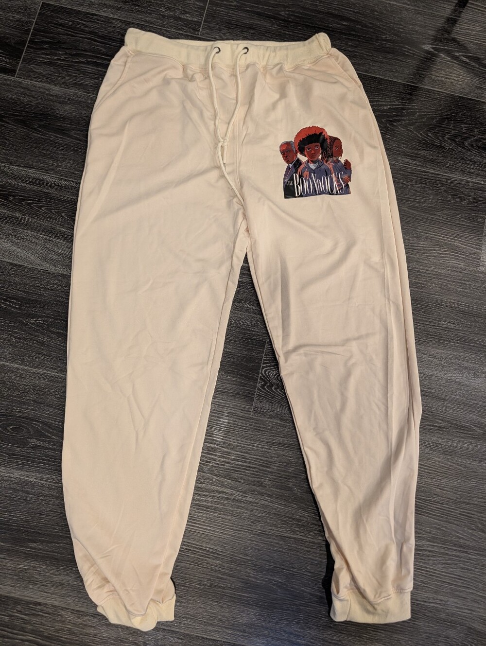 Graphic Sweatpants - Light Cream Men’s Joggers